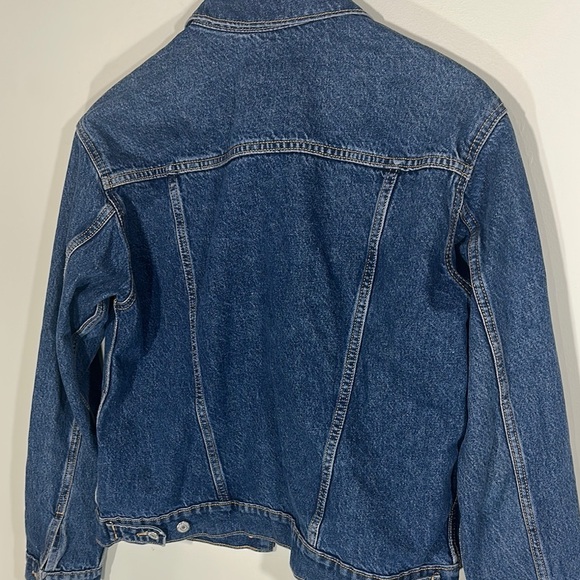 Old Navy Blue Denim Jacket Medium Tall - Picture 4 of 5